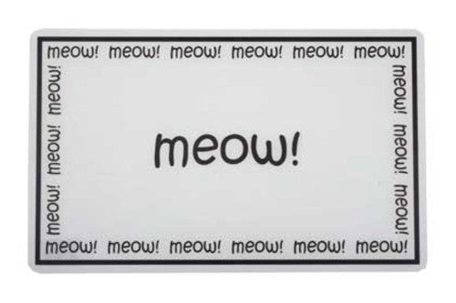 Cat Feed Mat - Meow Placemat