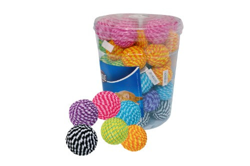 Cat Toy - Spiral Balls 4.5cm - Tub of 54