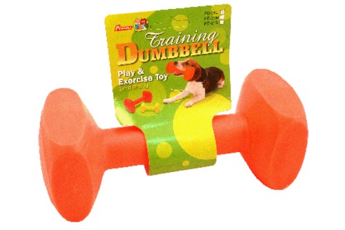 Dog - Neon Nylon Dumbbell    - 17.5cm