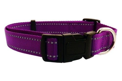 Dog Collar Reflect Thread 30-45cm (Purple)