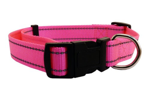 Dog Collar Reflect Thread 30-45cm (Pink)