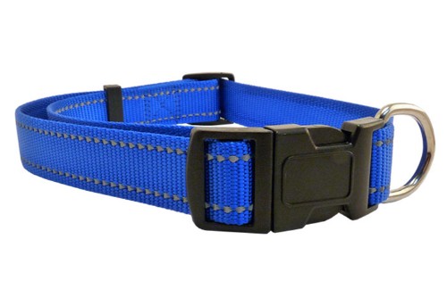 Dog Collar -  Reflect Thread - Blue