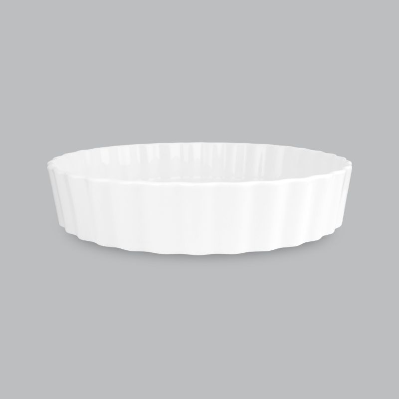 Quiche Dish 25 x 5cm - New Bone- Wilkie Brothers
