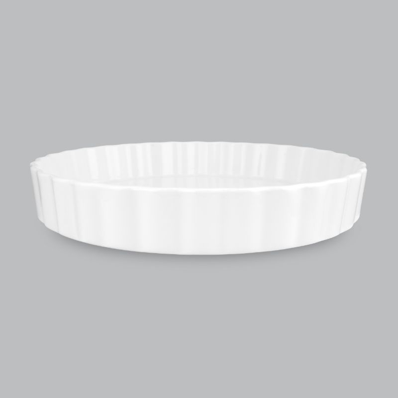 Quiche Dish 28 x 4cm - New Bone- Wilkie Brothers