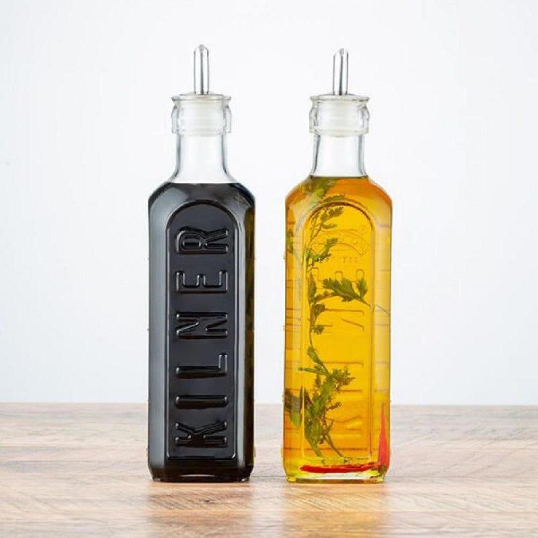 Oil Bottle Set - KILNER Clear (600ml)