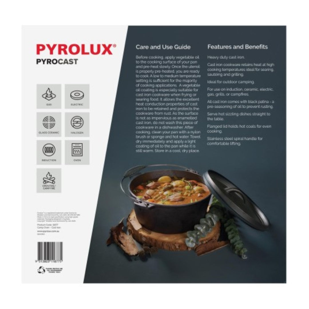 Camp Oven - PYROLUX Pyrocast (31cm/7.3L 9QT)