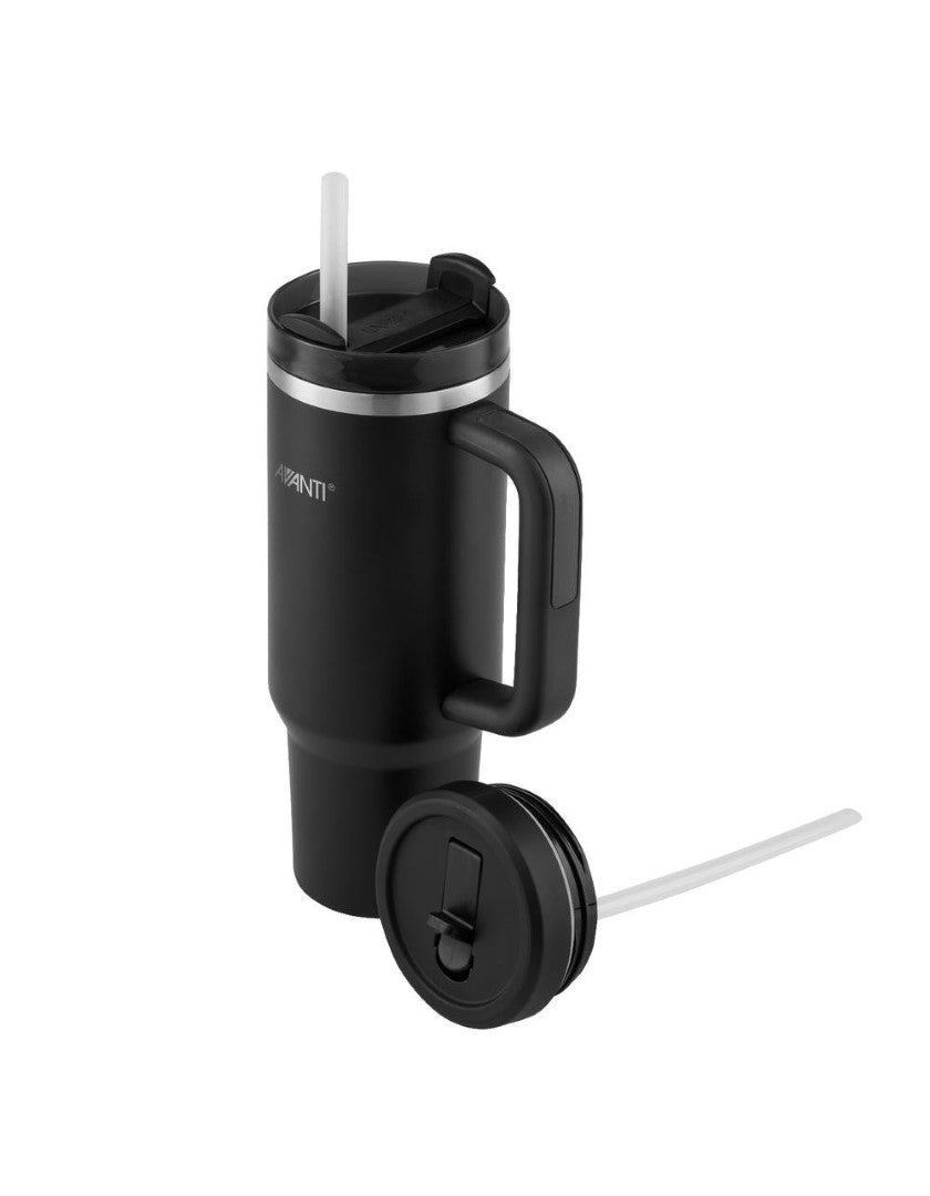 Tumbler - AVANTI HydroQuench with Two Lids 1L (Black)