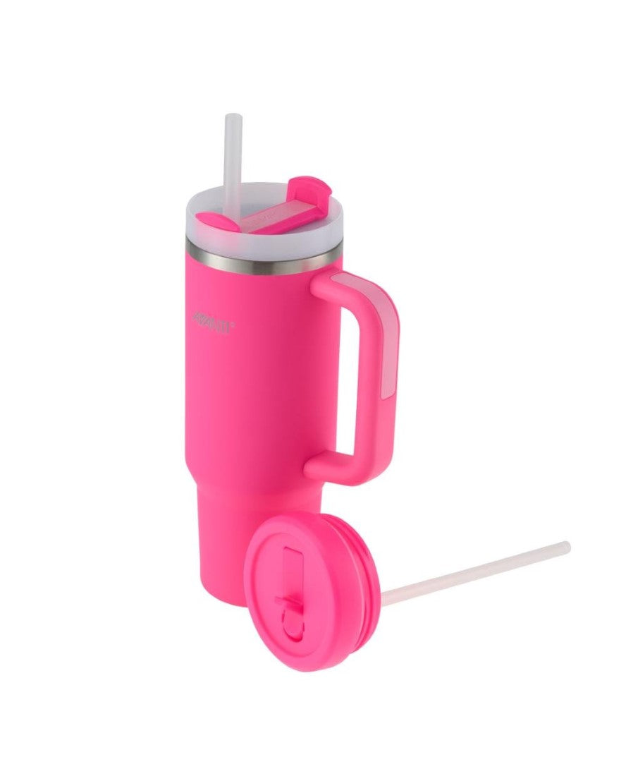 Tumbler - AVANTI HydroQuench with Two Lids 1L (Neon Pink)