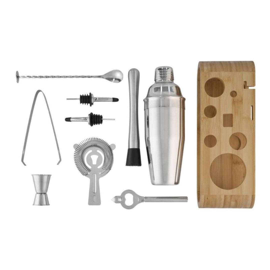 Bar Set with Bamboo Stand - AVANTI (10 Piece)