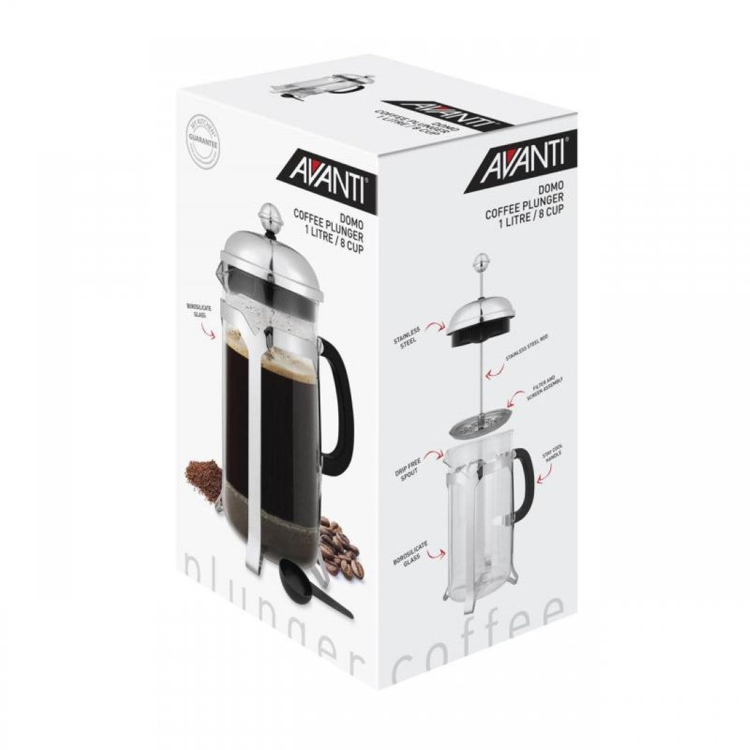 Coffee Plunger - AVANTI Domo Caf Press (1 Litre/8 Cup)