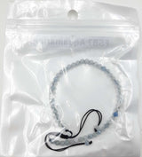 Gemstone Bracelet - Star Cut Faceted Aquamarine (Set of 3)