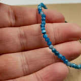 Gemstone Bracelet - Star Cut Faceted Apatite (Set of 3)