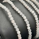 Gemstone Bracelet - Star Cut Faceted Clear Quartz (Set of 3)