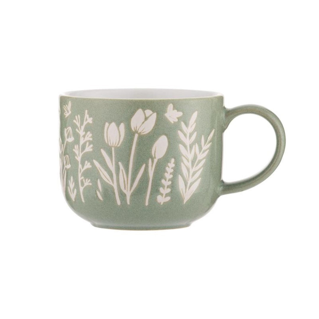 Mug - MASON CASH In The Meadow Green Tulip (400ml)