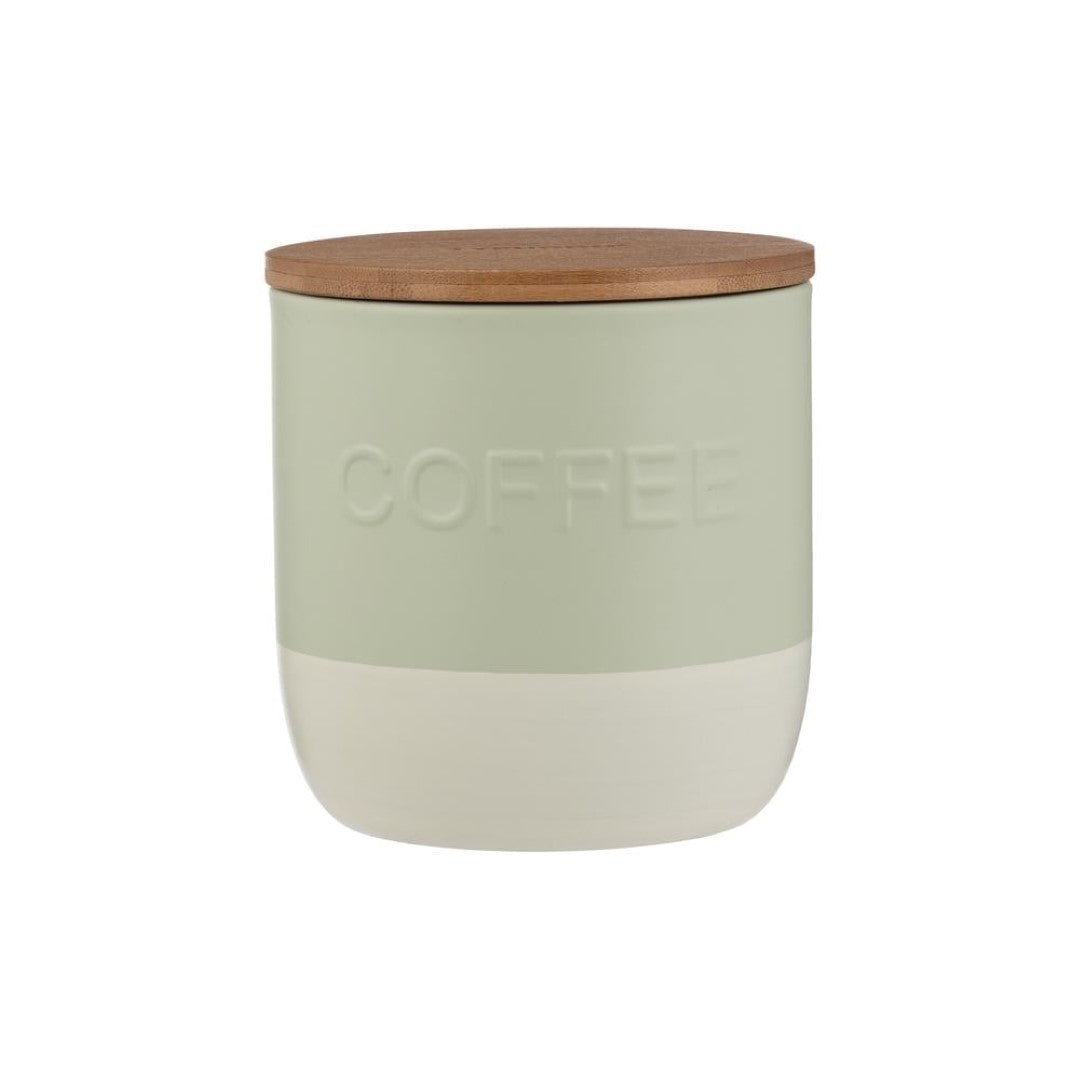 Coffee Canister with Mini Spoon -  TYPHOON Oben 1.25L (Green)