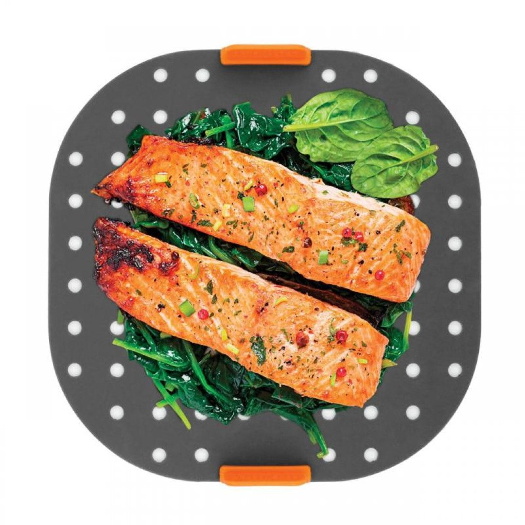 Square Air Fryer Liner - BAKEMASTER Silicone (21 x 21cm)
