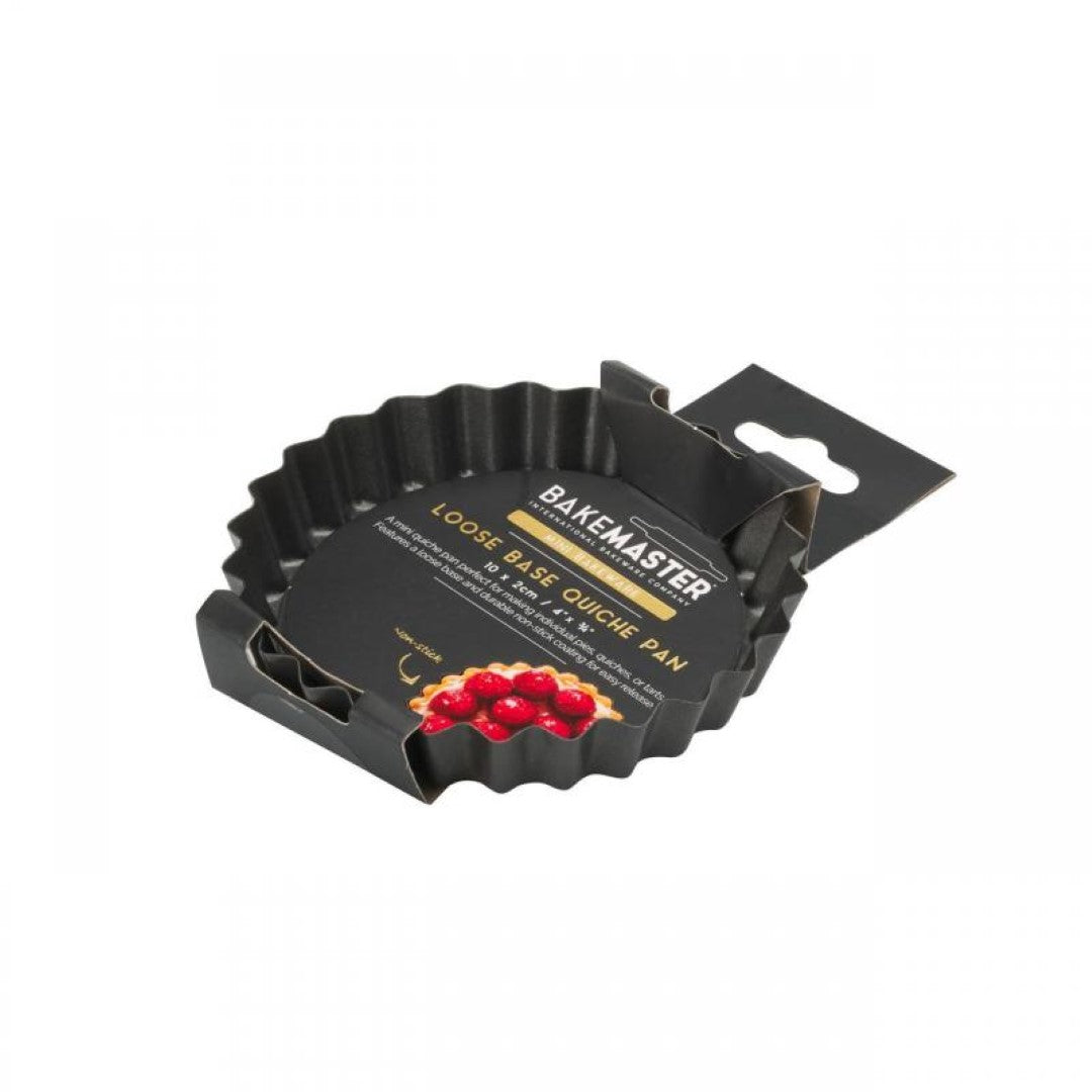 Quiche Pan - BAKEMASTER Mini Non Stick Loose Base (10 x 2cm)