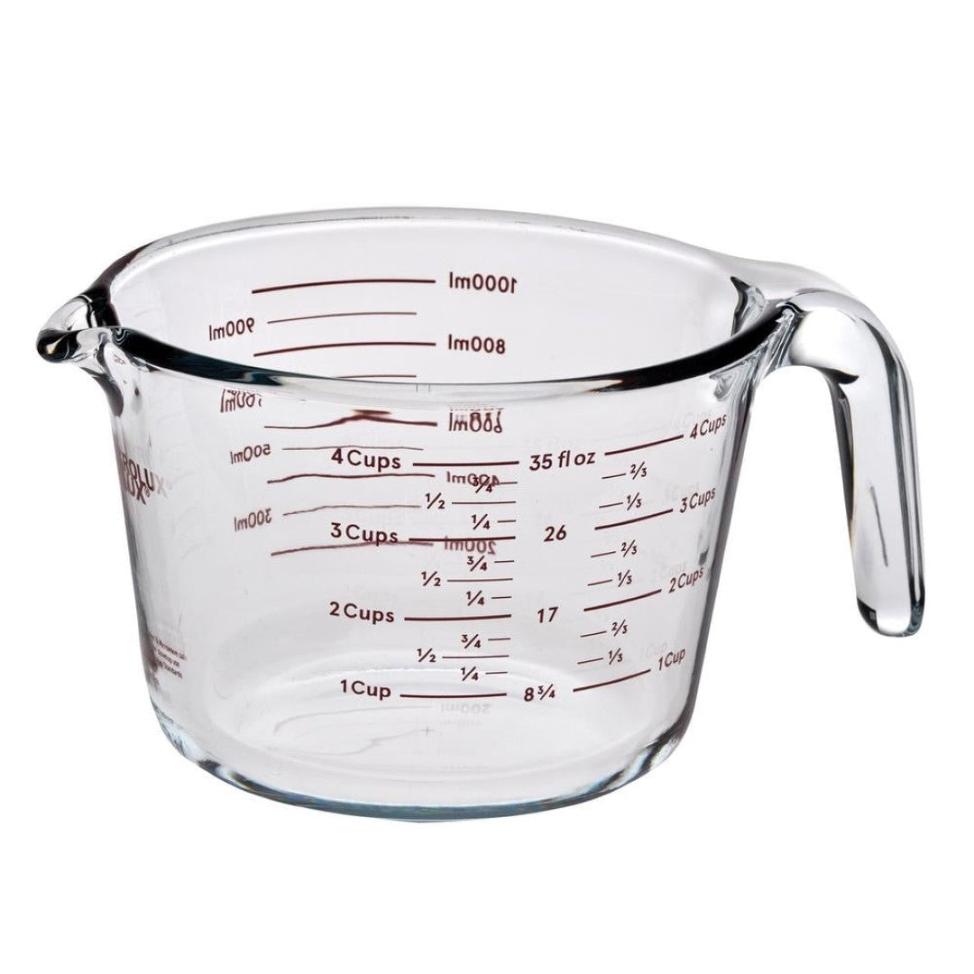 Glass Measure Jug - PYROLUX (1000ml/4 Cup)