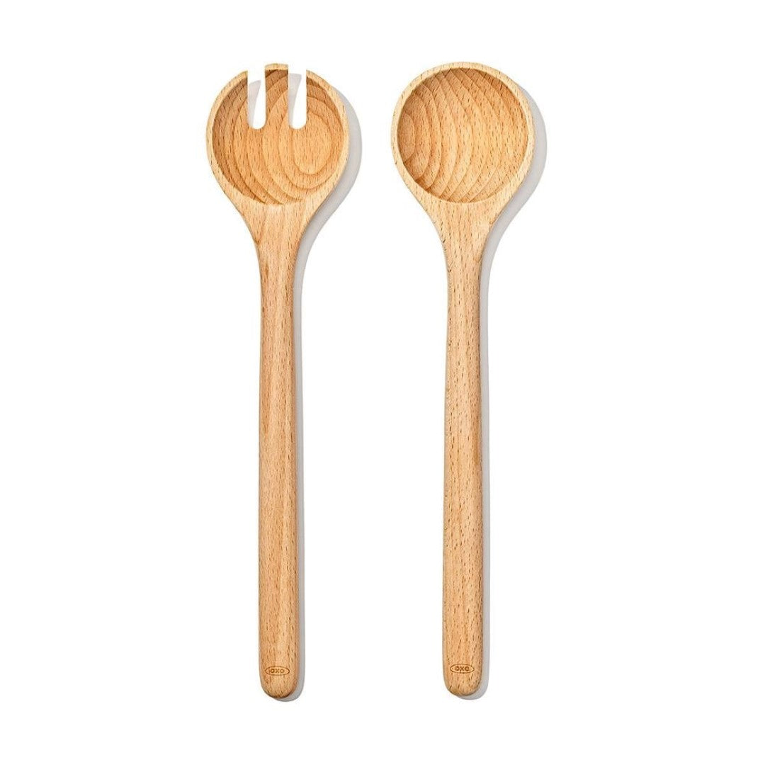 2 Piece Salad Servers - OXO Good Grips Beechwood
