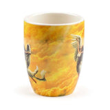 Ceramic Mug - Angel Wings Shaped Handle with Decal (350ml)