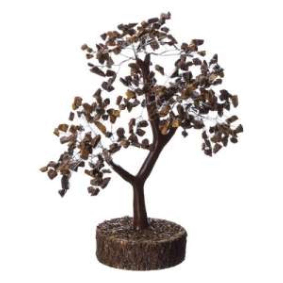 Gemstone Tree - Tiger Eye Large (22cm)