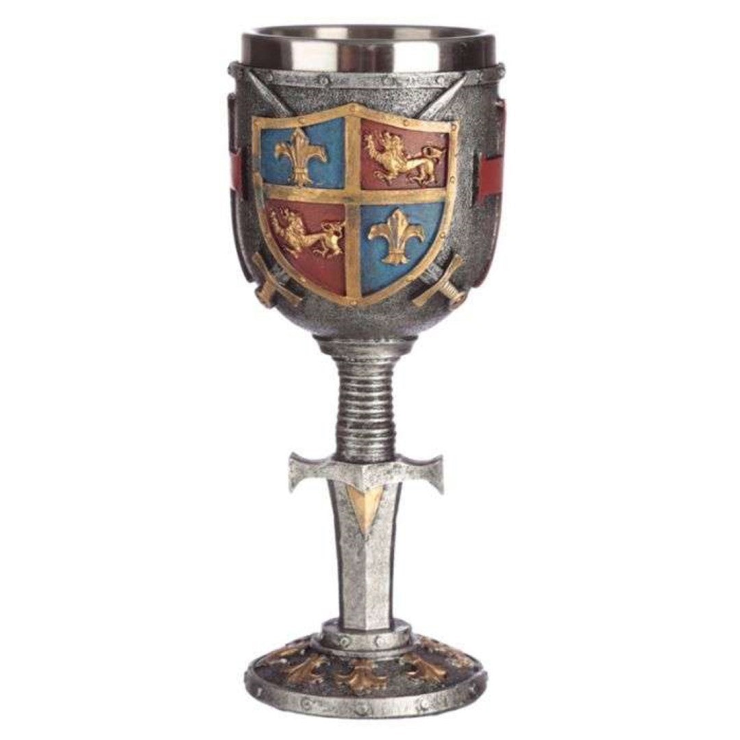 Goblet - Decorative Coat of Arms & Sword (19cm)