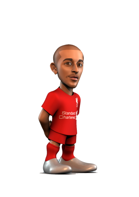 Premium MINIX Thiago Alcântara collectible figurine showcasing detailed craftsmanship and iconic pose for football fans.