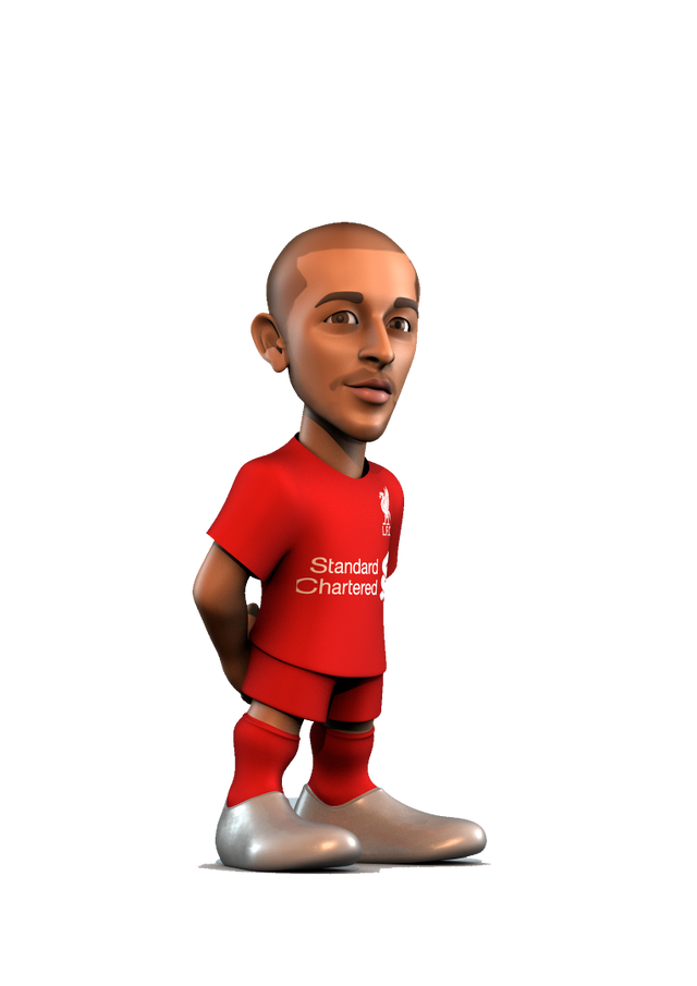 Premium MINIX Thiago Alcântara collectible figurine showcasing detailed craftsmanship and iconic pose for football fans.