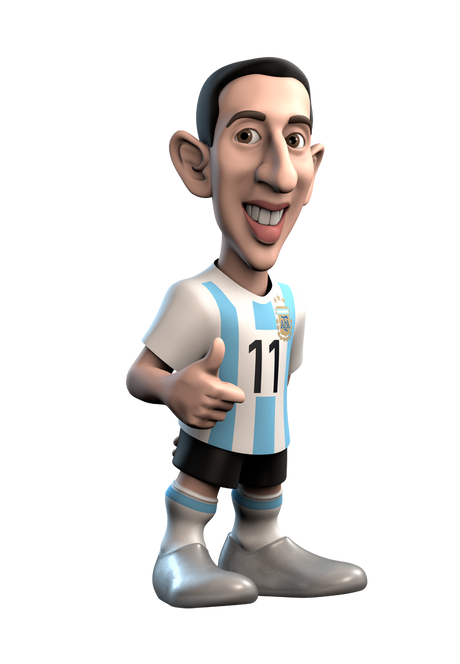 Collectible MINIX figurine of Ángel Di María, detailed portrayal of the legendary Argentinian footballer for sports fans.