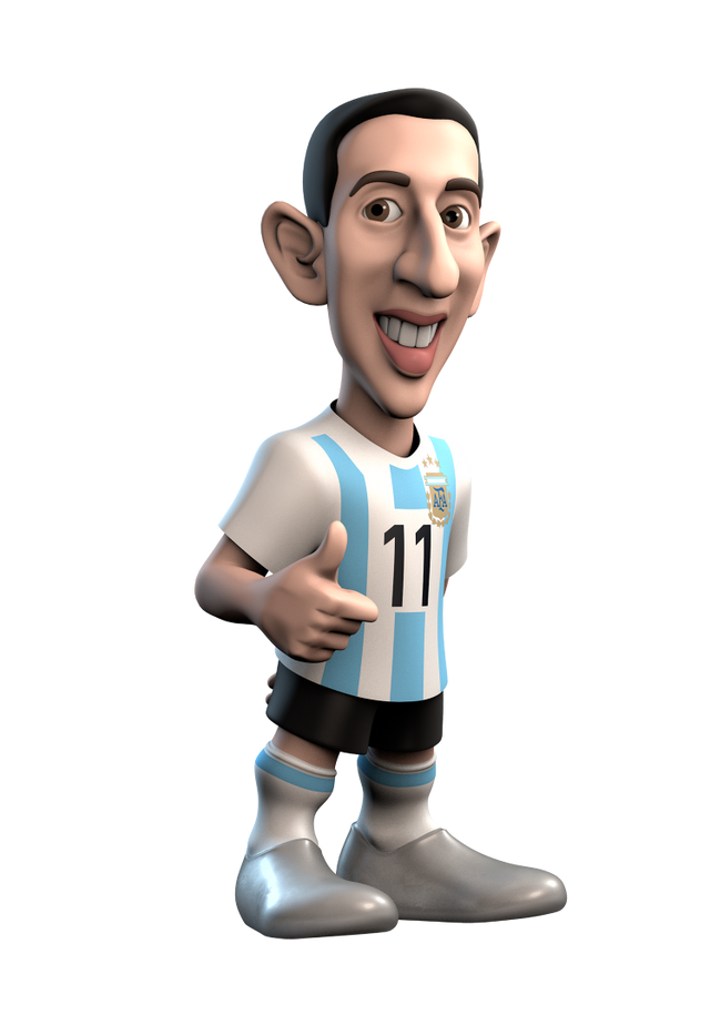 Collectible MINIX figurine of Ángel Di María, detailed portrayal of the legendary Argentinian footballer for sports fans.