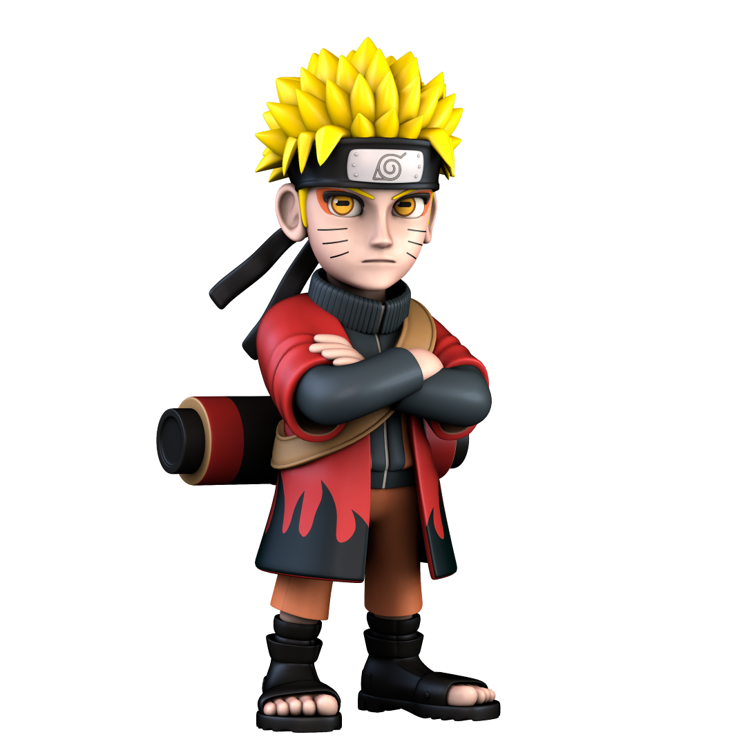 MINIX Naruto collectible figurine featuring vibrant colors and a flowing cape, capturing Naruto Uzumaki's adventurous spirit.