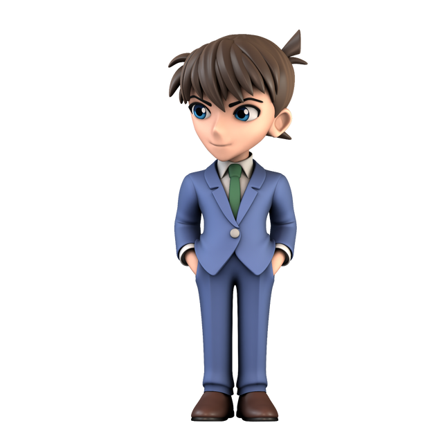 5-inch MINIX Jimmy Kudo collectible figurine, capturing the essence of the beloved 'Detective Conan' character.