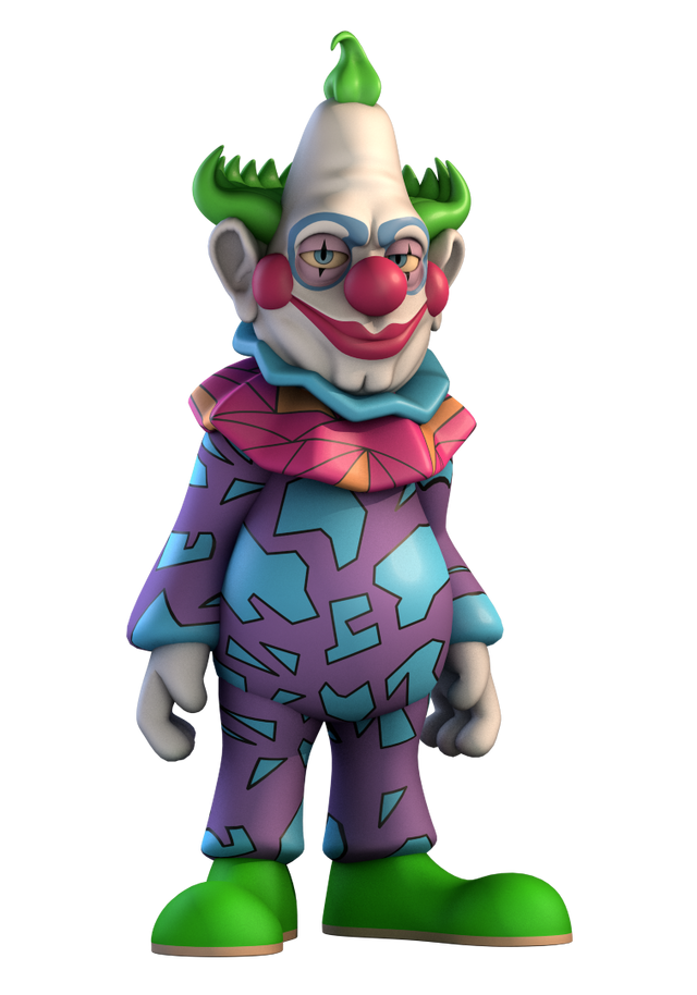 MINIX Jumbo Killer Klowns figurine showcasing vibrant colors and details from the cult classic horror film.