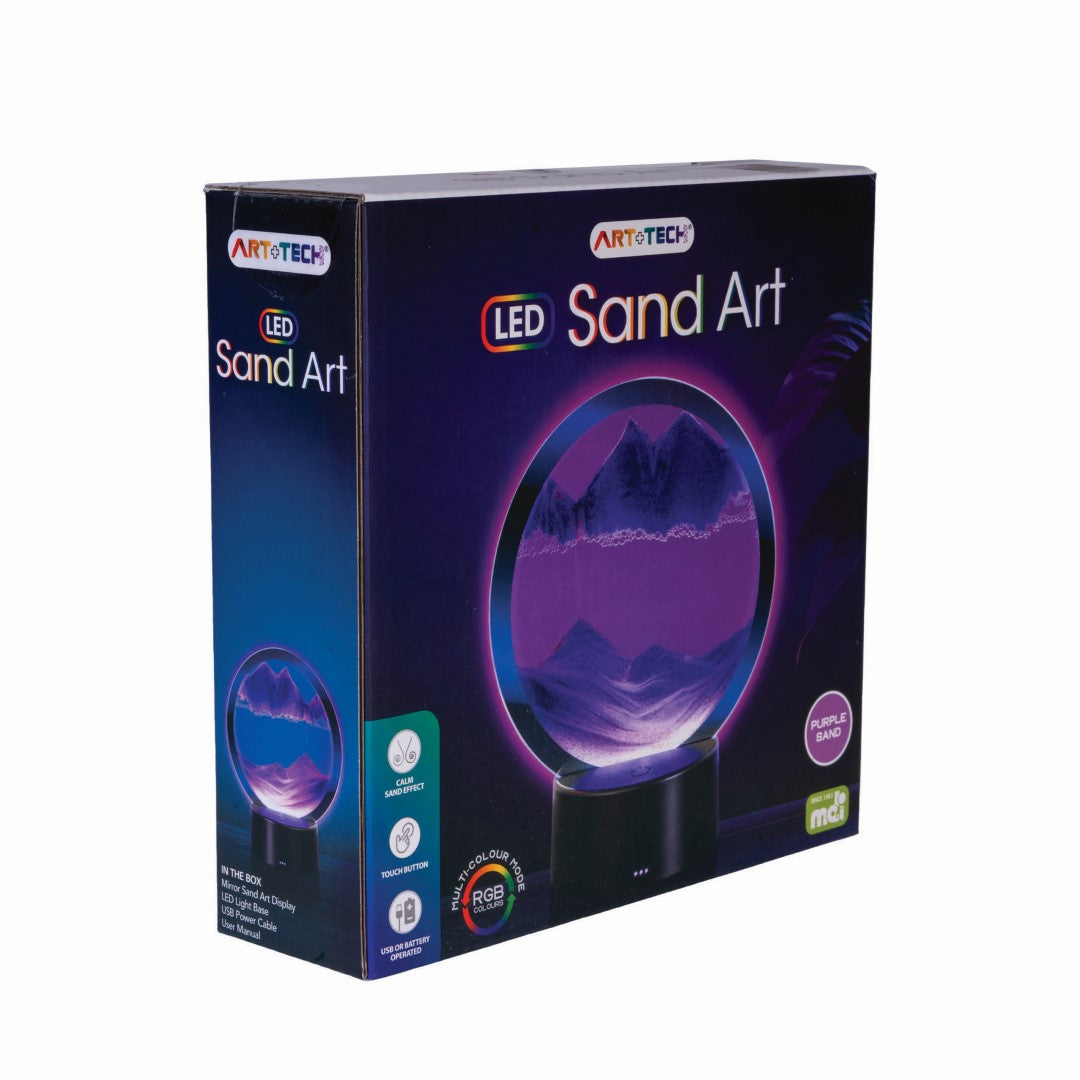 LED Sand Art - Purple (19cm)