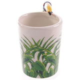 Ceramic Mug - Toucan with Jungle Decal Shaped Handle (400ml)