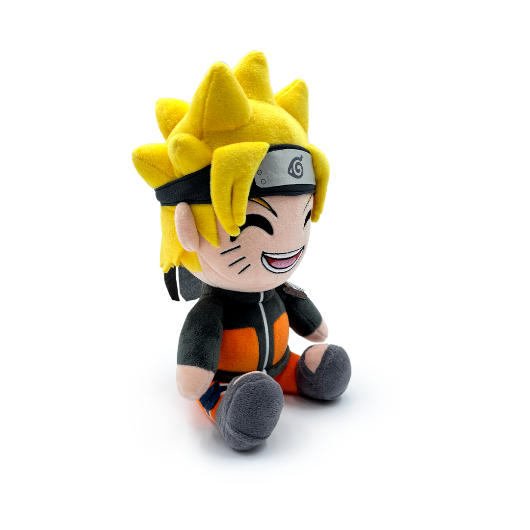 9-inch Youtooz Naruto Plush featuring soft fabric, Konoha headband, and bright orange jumpsuit, perfect for cuddling and display.