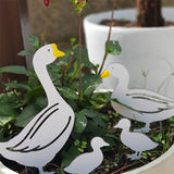 Garden Stakes Set - Duck Family Freestanding Art