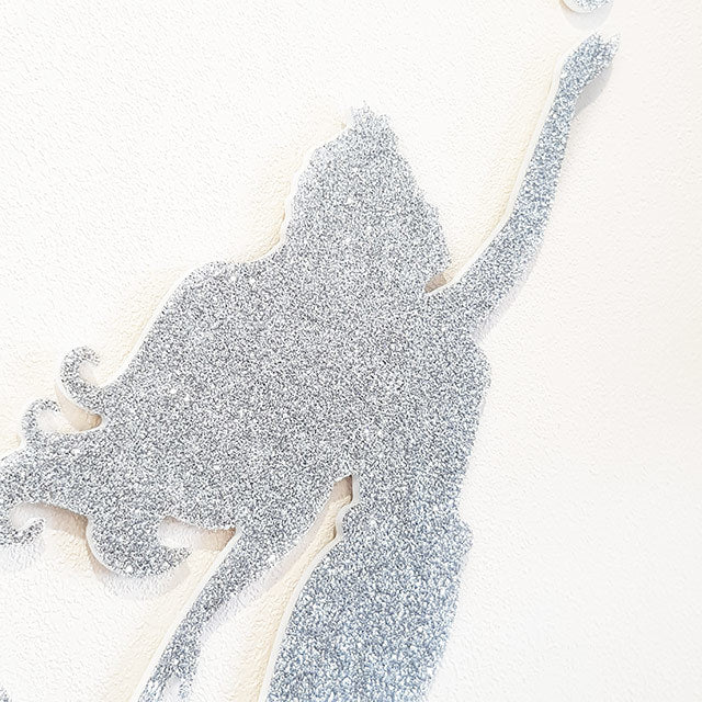 Wall Art - Mermaid  Seahorse Set ( Glitter Finish)