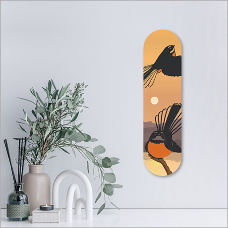 ACM Printed Skateboard Art - Fantail Sunset Printed Circle (50cm)