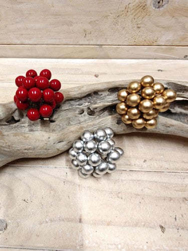 Artificial Berry Bunch x 20 - Gold (4")