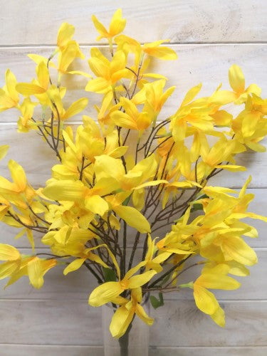 Artificial Forsythia Bush - Large (Yellow)