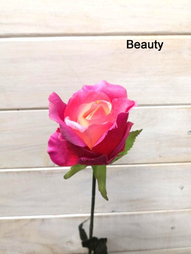 Single Artificial Cabbage Rose Stem (Beauty)