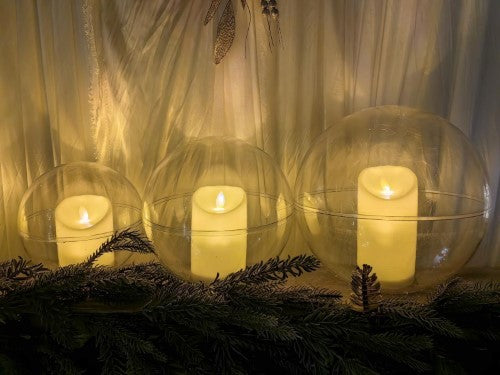 Flameless Candle - Remote Control (Set of 3) 7.5 12.5 15cm)