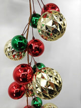Christmas Baubles Garland - 200cm (Green Red Champagne)