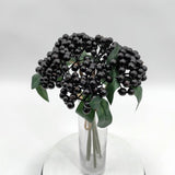 Artificial Berry Bunch X 5 (Black)