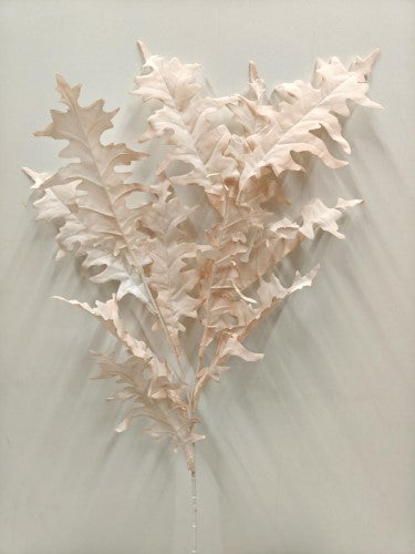 Artificial Dusty Oak Leaf Spray (Pink)