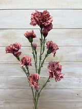 Artificial Carnation Spray - Beauty Mauve