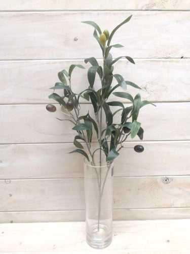 Artificial Cut Stem Olive Spray with Olives