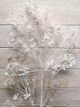 Artificial Mixed Foliage Spray (White)