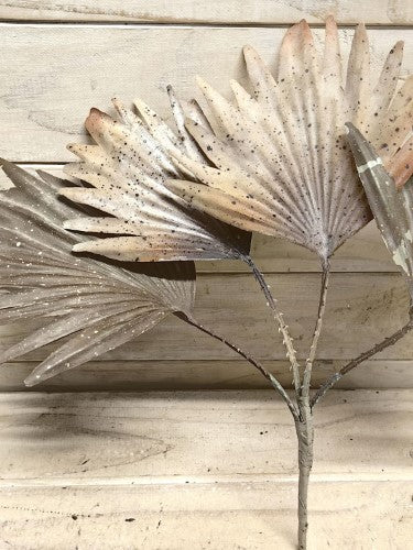 Artificial Fan Palm Leaf Bush (Coffee)